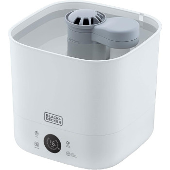 Black+Decker Digital Humidifier, 4 Liters, 40m2, White, HM4250 B5, 1 Year Warranty