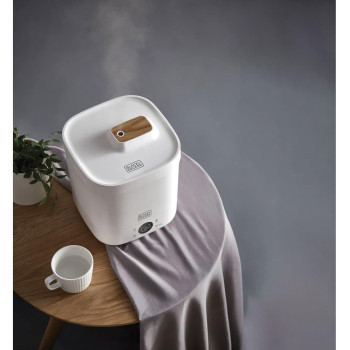 Black+Decker Digital Humidifier, 4 Liters, 40m2, White, HM4250 B5, 1 Year Warranty