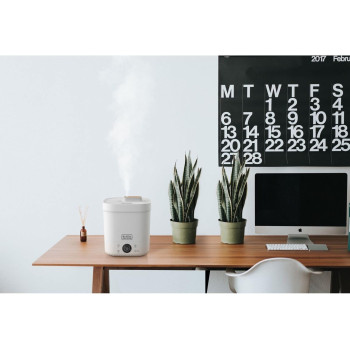 Black+Decker Digital Humidifier, 4 Liters, 40m2, White, HM4250 B5, 1 Year Warranty