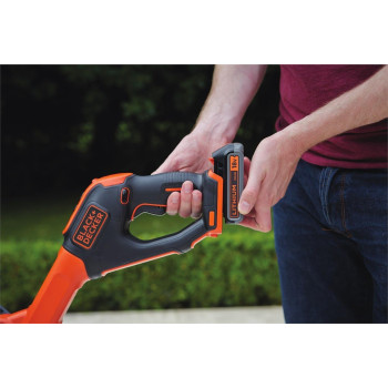 Black+Decker Cordless Power String Trimmer, Powerconnect Series, 18V, 28cm Cuts, 7400 RPM, Lightweight, Orange/Black, STC1820PCB-XJ, 1 Year Warranty