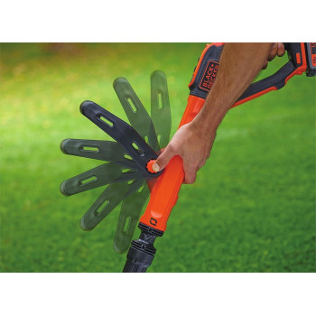 Black+Decker Cordless Power String Trimmer, Powerconnect Series, 18V, 28cm Cuts, 7400 RPM, Lightweight, Orange/Black, STC1820PCB-XJ, 1 Year Warranty