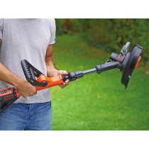 Black+Decker Cordless Power String Trimmer, Powerconnect Series, 18V, 28cm Cuts, 7400 RPM, Lightweight, Orange/Black, STC1820PCB-XJ, 1 Year Warranty