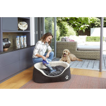 Black+Decker 12V, 1.5Ah Li Ion, 400ml, Cordless Dustbuster Handheld Pet Care Vacuum, Motorized Pet Head, Jack Plug Charger And Wall Mount For Home And Car, Purple/Grey, DVB315JP-GB, 1 Year Warranty