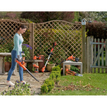 Black+Decker Leaf Blower, Powerconnect System, Blowing Speed 280 Km/h, Ergonomic Handle, GWC1820PCB-XJ, 1 Year Warranty