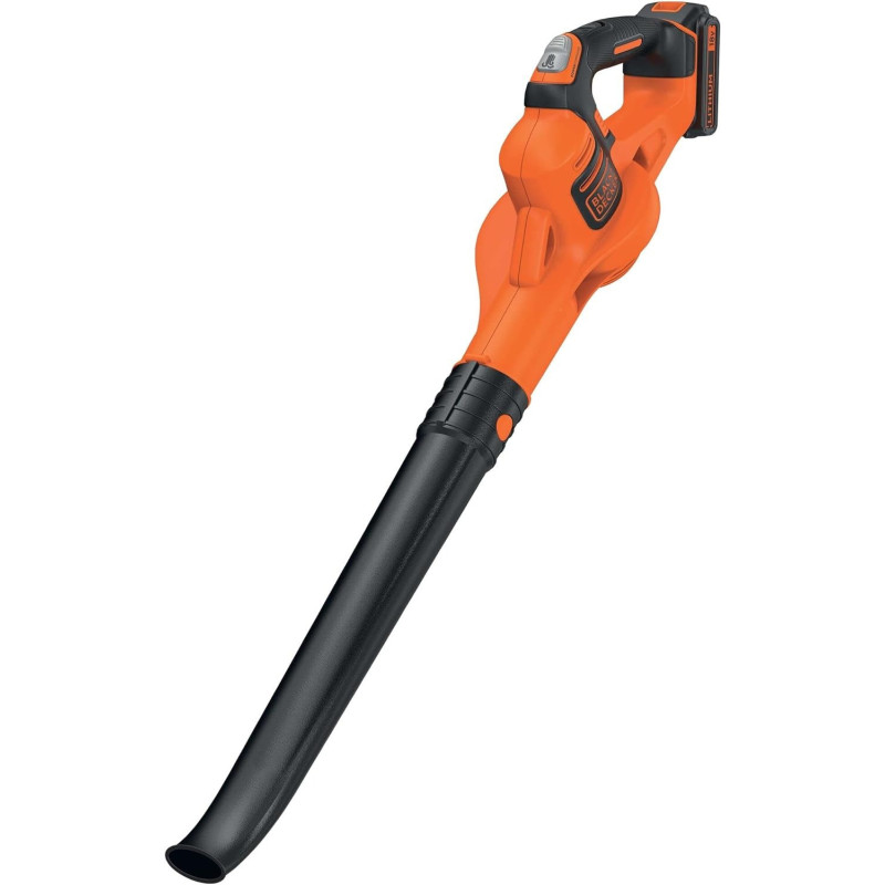 Black+Decker Leaf Blower, Powerconnect System, Blowing Speed 280 Km/h, Ergonomic Handle, GWC1820PCB-XJ, 1 Year Warranty
