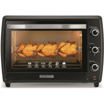 Black+Decker 2200W, 70L, Toaster Oven, 90-230 Temp Setting, Double Grill With Convection And Glass Door For Safety, Multiple Accessories Toasting Baking Broiling, TRO70RDG-B5, 1 Year Warranty
