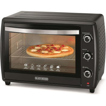 Black+Decker 2200W, 70L, Toaster Oven, 90-230 Temp Setting, Double Grill With Convection And Glass Door For Safety, Multiple Accessories Toasting Baking Broiling, TRO70RDG-B5, 1 Year Warranty