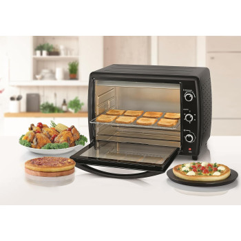 Black+Decker 2200W, 70L, Toaster Oven, 90-230 Temp Setting, Double Grill With Convection And Glass Door For Safety, Multiple Accessories Toasting Baking Broiling, TRO70RDG-B5, 1 Year Warranty