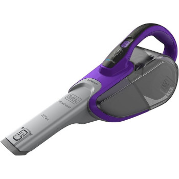 Black+Decker 10.8V, 27Wh Cordless Handheld Pet Vacuum Cleaner, 2.5Ah Li Ion Battery, 35AW Suction Power, 500ml Bowl Capacity, Powered Brush, Smart Tech Sensors, DVJ325BFSP-GB, 1 Year Warranty