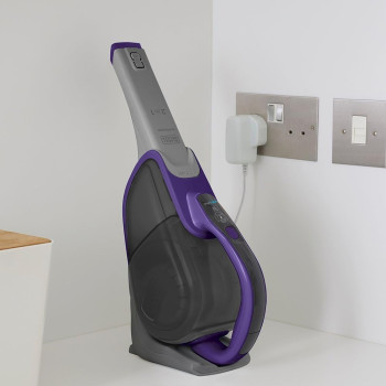 Black+Decker 10.8V, 27Wh Cordless Handheld Pet Vacuum Cleaner, 2.5Ah Li Ion Battery, 35AW Suction Power, 500ml Bowl Capacity, Powered Brush, Smart Tech Sensors, DVJ325BFSP-GB, 1 Year Warranty