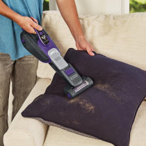 Black+Decker 10.8V, 27Wh Cordless Handheld Pet Vacuum Cleaner, 2.5Ah Li Ion Battery, 35AW Suction Power, 500ml Bowl Capacity, Powered Brush, Smart Tech Sensors, DVJ325BFSP-GB, 1 Year Warranty