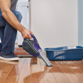 Black+Decker 10.8V, 27Wh Cordless Handheld Pet Vacuum Cleaner, 2.5Ah Li Ion Battery, 35AW Suction Power, 500ml Bowl Capacity, Powered Brush, Smart Tech Sensors, DVJ325BFSP-GB, 1 Year Warranty