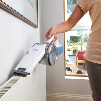 Black+Decker Cordless Dustbuster Pivot Handheld Vacuum Cleaner, 10.8 V, 1.5 Ah Li-Ion Battery With Charging Base, 440ml, 20 Air Watts Suction Power Light, PV1020L-B5, 1 Year Warranty