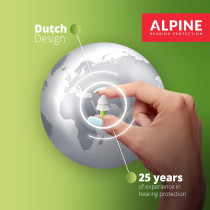 Alpine Sleepsoft Sleeping Earplugs, Ultra Soft Filter For Side Sleeper, Reusable, Hygienic, Hypoallergenic Hearing Protection For Adults With Long Lasting Comfort - 1 Pair