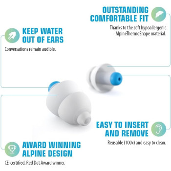 Alpine Swimsafe Swimming Earplugs - 1 Pair