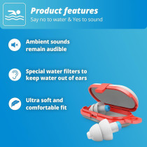 Alpine Swimsafe Swimming Earplugs - 1 Pair