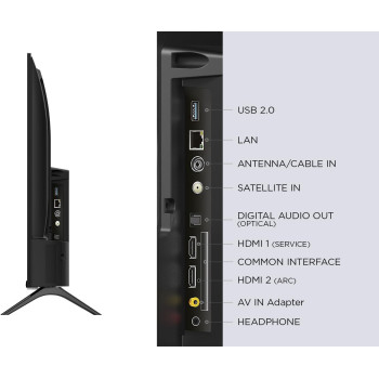 TCL 32 Inch Full Frameless HD LED Smart TV, Android TV, Google Assistant, Dolby Audio Sound, Netflix, Youtube, Micro Dimming and Google Play Store, 32S5400AF