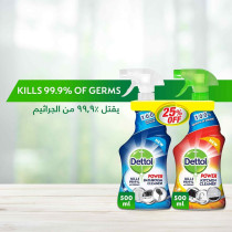 Dettol Healthy Bathroom And Kitchen Power Cleaner Trigger Spray, Pack Of 2 Pieces, 500Ml Each
