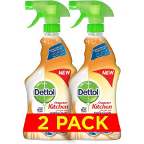 Dettol Orange Healthy Kitchen Power Cleaner Trigger Spray, Pack of 2, 500Ml