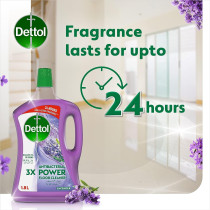 Dettol Lavender Antibacterial Power Floor Cleaner With 3 Times Powerful Cleaning, Kills 99.9 Percentage Of Germs, Pack Of 2, 1.8Liters Each