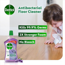 Dettol Antibacterial Power Floor Cleaner, Kills 99.9 Percentage Of Germs, Lavender Fragrance, Can Be Paired With Vacuum Cleaner For Cleaner And Shinier Floors, 900 Ml