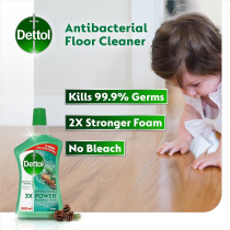 Dettol Pine Antibacterial Power Floor Cleaner With 3 Times Powerful Cleaning, Kills 99.9 Percentage Of Germs, 900Ml