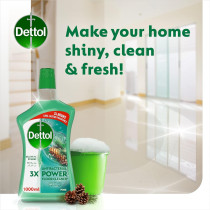 Dettol Lemon Healthy Home All Purpose Cleaner Trigger 500Ml Plus Dettol Pine Antibacterial Power Floor Cleaner 3L