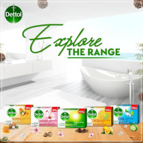 Dettol Original Anti-Bacterial Bathing Soap Bar For Effective Germ Protection And Personal Hygiene, Protects Against 100 Illness Causing Germs, Pine Fragrance, 165G, Pack Of 4