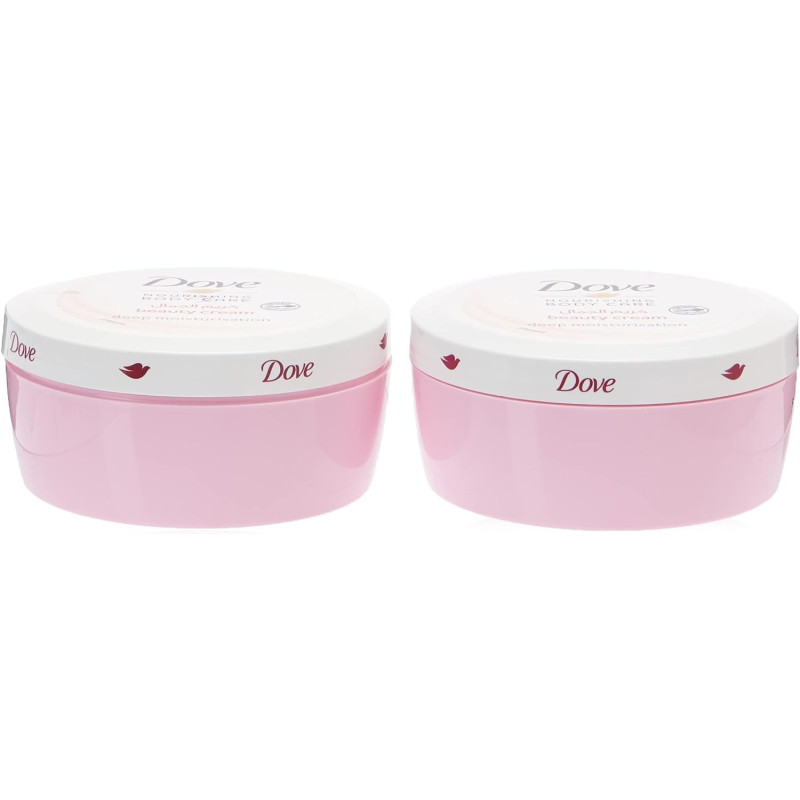 Dove Deep Moisturizing Beauty Body Cream, Pack Of 2, 250 Ml Each
