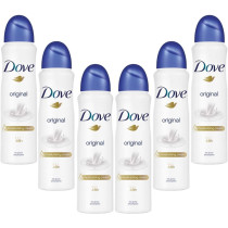 Dove Original Spray Anti-Perspirant Deodorant, Pack Of 6, 250Ml Each