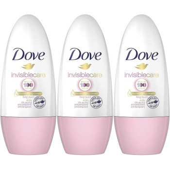 Dove Invisible Care Antiperspirant Roll-On, Floral Touch, Pack Of 3, 50 Ml
