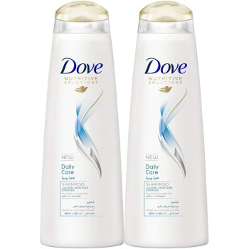 Dove Shampoo Daily Care, Smooth, Soft And Manageable, Pack Of 2, 400Ml Each