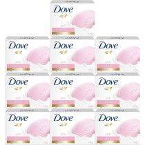 Dove Pink Beauty Cream Bar Soap, Pack Of 10, 100 Gram Each