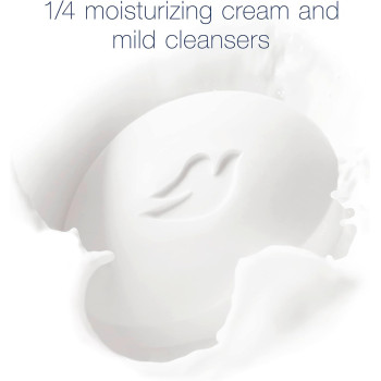 Dove Moisturising Soap Bar Nourishing Formula For All Skin Types, Original, ¼ Moisturising Cream, Pack Of 12, 135 Gm Each