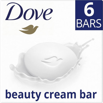Dove Original Beauty Bar Soap With Moisturising Cream Pack Of 6, 90 G Each