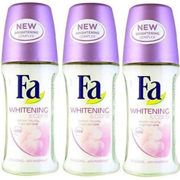 Fa Deoderant Whitening And Care 48Hr Roll On For Women, Pack Of 3, 50 Ml