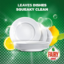 Fairy Plus Lemon Dishwashing Liquid Soap With Alternative Power To Bleach, Pack Of 3, 600 Ml Each
