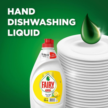 Fairy Plus Lemon Dishwashing Liquid Soap, Mega Box, Pack Of 6, 600Ml Each