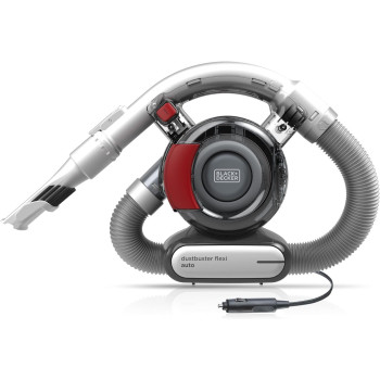 Black+Decker 12V Flexi Auto Dustbuster Handheld Vacuum For Cars, Red/Grey, PD1200AV-XJ, 1 Year Warranty