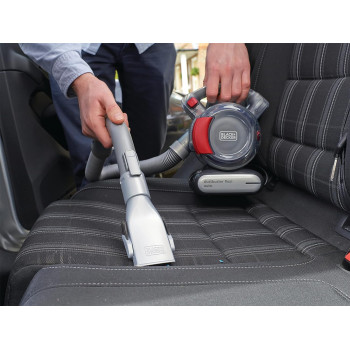 Black+Decker 12V Flexi Auto Dustbuster Handheld Vacuum For Cars, Red/Grey, PD1200AV-XJ, 1 Year Warranty