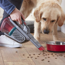 Black+Decker Cordless Dustbuster Handheld Vacuum Cleaner, 12 V, Titanium/Red, â€ŽBHHV315J-GB, 1 Year Warranty