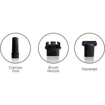 Kenwood Cordless Vacuum Cleaner, Cordless Handheld, 14.8V Lithium Battery, 500ML Dust Capacity, 120ML Liquid Capacity, Crevice Tools, Brush Nozzle, Squeege, Black/Grey, â€ŽOWHVP19.000SI, 1 Year Warranty