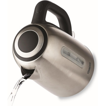 Kenwood Stainless Steel 1.7L Cordless Electric Kettle 2200W With Auto Shut-Off And Removable Mesh Filter, Silver/Black, ZJM01.A0BK, 1 Year Warranty