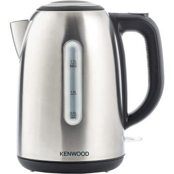 Kenwood Stainless Steel 1.7L Cordless Electric Kettle 2200W With Auto Shut-Off And Removable Mesh Filter, Silver/Black, ZJM01.A0BK, 1 Year Warranty