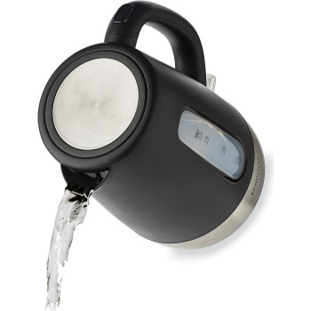 Kenwood 1.7L Cordless Electric Kettle 2200W With Auto Shut-Off And Removable Mesh Filter, Black/Silver, ZJP01.A0BK, 1 Year Warranty