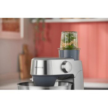 Kenwood Stand Mixer Food Processor Kitchen Machine Prospero Plus 1000W With 4.3L SS Bowl, K-Beater, Whisk, Dough Hook, Glass Blender, Meat Grinder, Food Processor, Juicer, Multi Mill, Silver, KHC29.W0SI, 1 Year Warranty