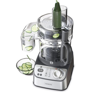Kenwood Food Processor 1000W With Blender, Grinder Mill, Dual Metal Whisk, Dough Maker, Citrus Juicer, Express Serve/Salad Kitchen Scale/Weighing Tray, Silver, ‎FDM71.690SS, 1 Year Warranty