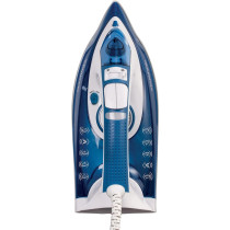 Kenwood Steam Iron 2600W With Ceramic Soleplate, Auto Shut-Off, Anti-Drip, Anti-Calc, Self Clean, Continuous Steam, Steam Burst, Spray Function, White/Blue, STP75.000WB, 1 Year Warranty