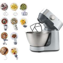 Kenwood Stand Mixer Kitchen Machine Prospero 900W With 4.3L Stainless Steel Bowl, K-Beater, Whisk, Dough Hook, Glass Blender, Meat Grinder, Food Processor,Juicer,Citrus Juicer, Multi Mill, Silver, KM287, 1 Year Warranty