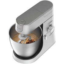 Kenwood Stand Mixer Kitchen Machine Metal Body Chef XL 1200W With 6.7L Stainless Steel Bowl, K-Beater, Whisk, Dough Hook, Blender, Silver, KVL4110S, 1 Year Warranty